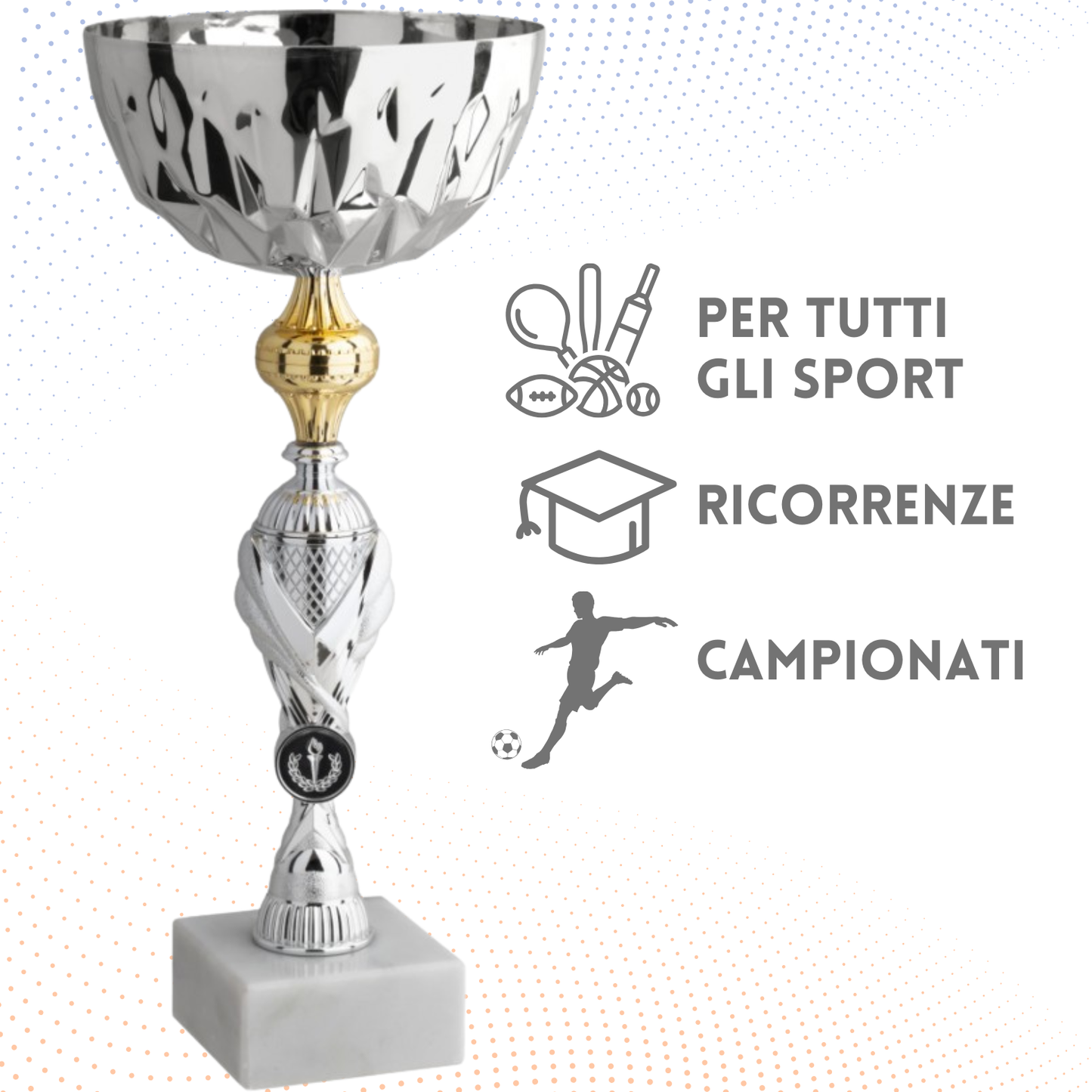 Coppa da 36 cm con base in marmo | Cod. 11.002S