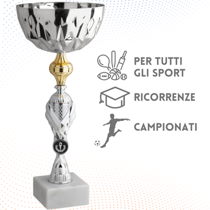 Coppa da 36 cm con base in marmo | Cod. 11.002S