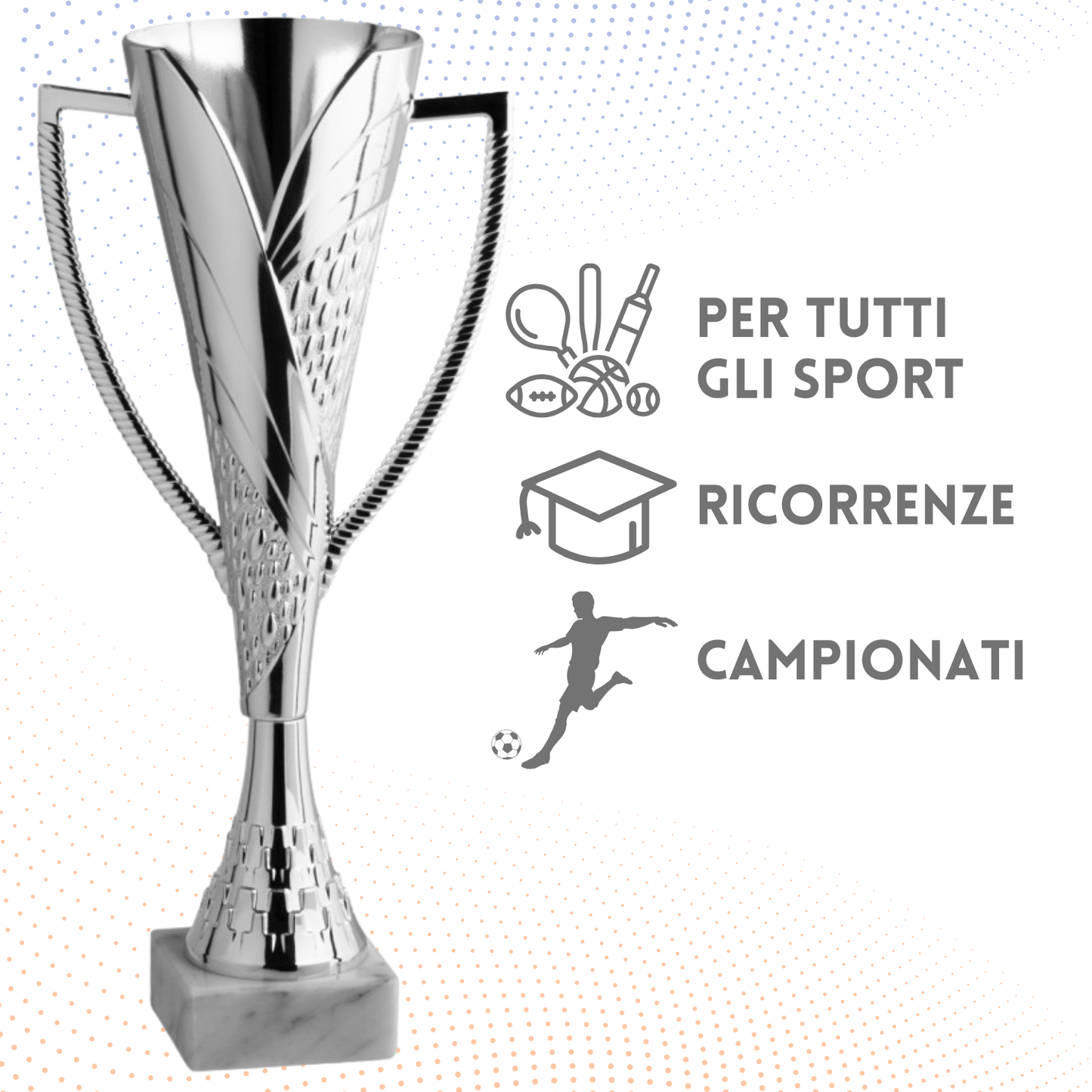 Coppa da 36 cm in ABS con base in marmo | Cod. 12.281