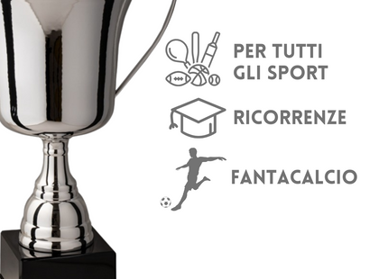 Tris di coppe trofeo personalizzate cod 4.429