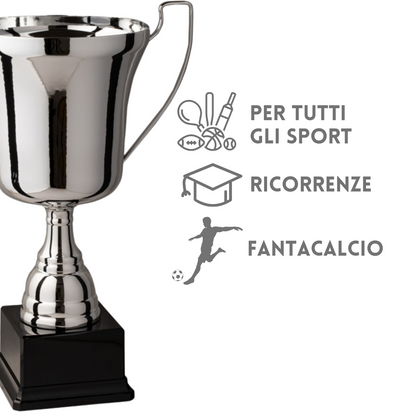 Tris di coppe trofeo personalizzate cod 4.429