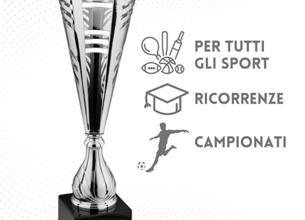 Trofeo in metallo da 47 cm artigianale | Cod. 6.521