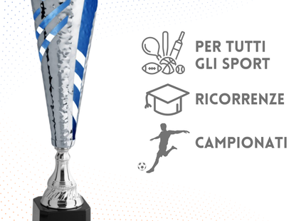 Trofeo in metallo da 49 cm, peso da 1 Kg | Cod. 4.561