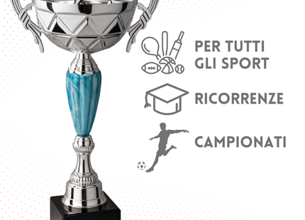 Trofeo in metallo da 40 cm con manici | Cod. 8.652