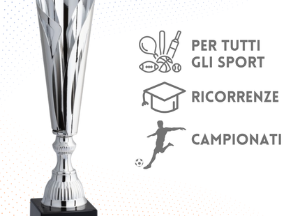 Trofeo in metallo da 51 cm, peso da 1,7 Kg | Cod. 4.102