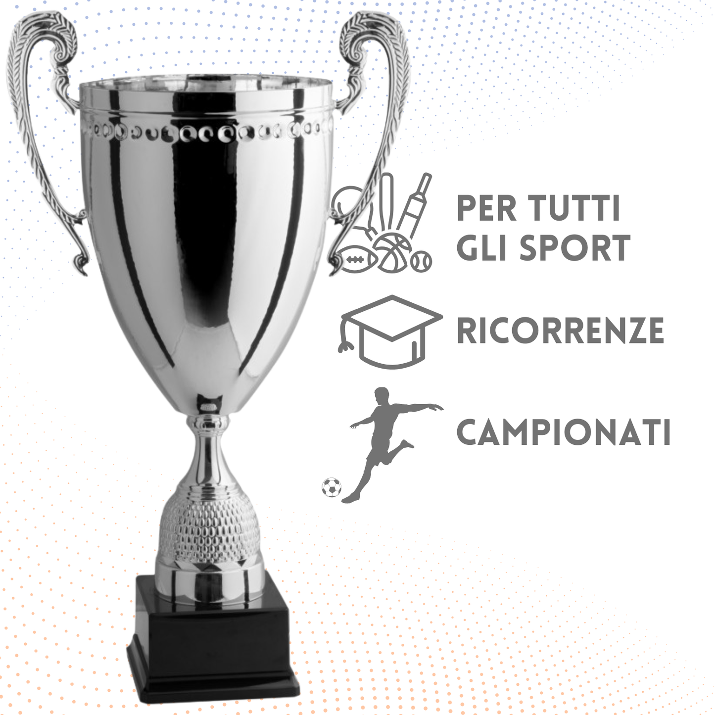 Trofeo con manici da 48 cm, peso da 1,5 Kg | Cod. 1.164