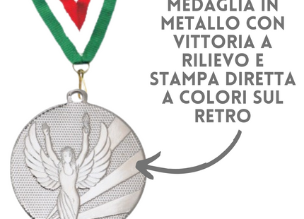 Medaglia personalizzata 50 mm argento | Cod. 23.009.23SQ