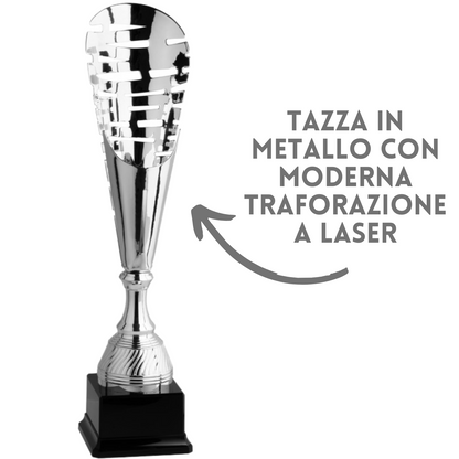 Coppa da 40 cm in metallo e taglio laser | Cod. 6.053