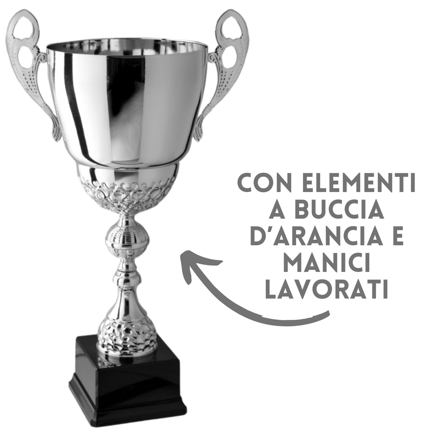 Coppa trofeo lucido con manici 45 cm | Cod. 2.503