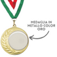 Medaglie personalizzate con logo resinato 70 mm oro | Cod. 22.307.69G