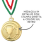 medaglia personalizzata oro 45mm