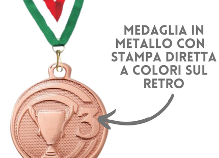 medaglia personalizzata bronzo 45 mm