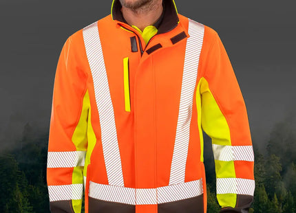 Softshell alta visibilità Result RER506X riciclato