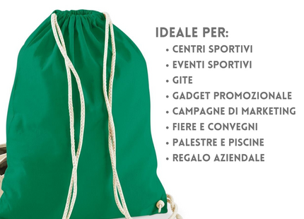 Sacche personalizzate in cotone 30 colorazioni | W110