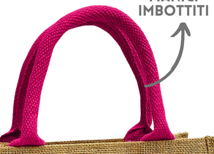 Shopper in Juta naturale 30 x 30 x 19 cm | Cod. BS905M