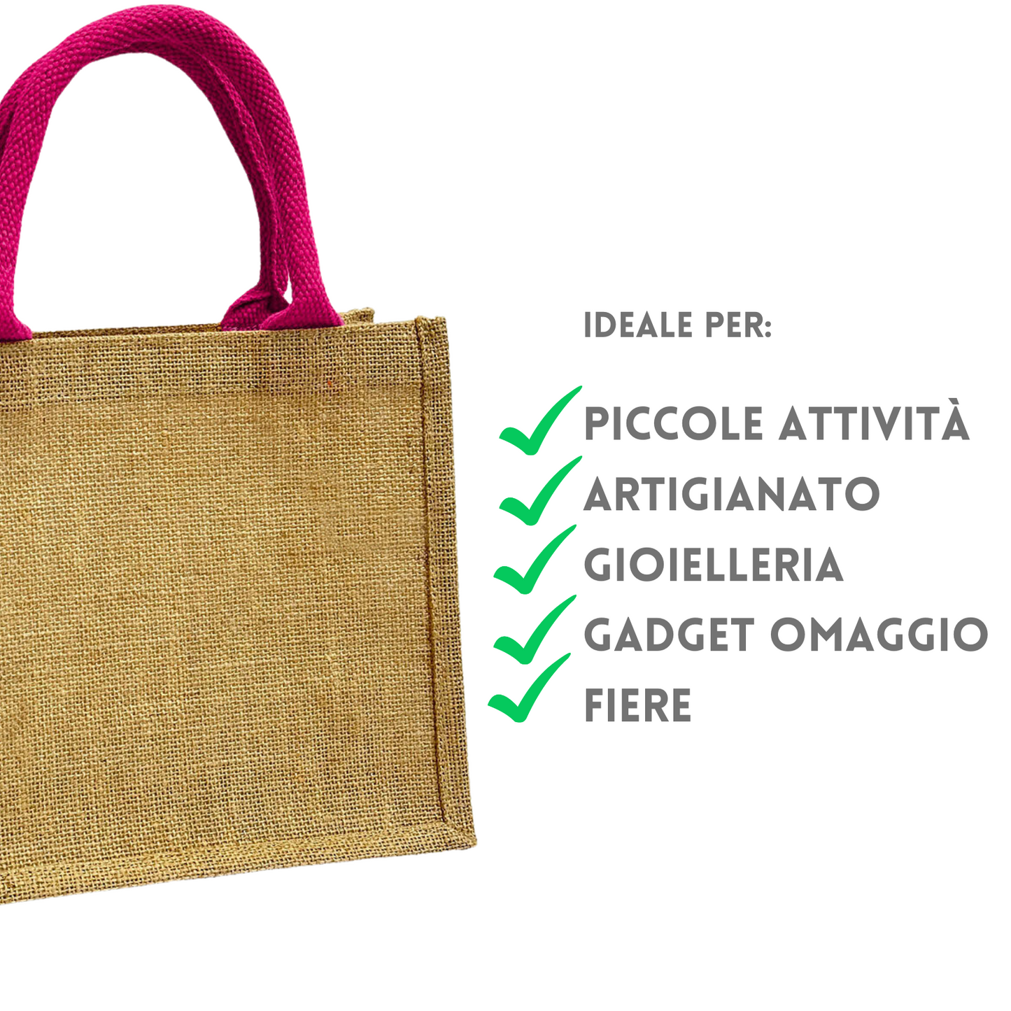 Shopper in Juta naturale 33 x 42 x 19 cm | Cod. BS905L