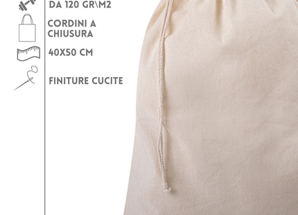 sacchetti in cotone personalizzati PG193