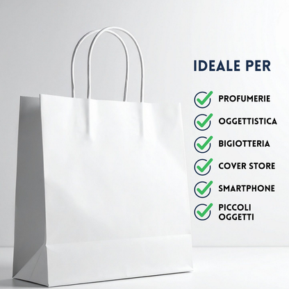 Shopper in carta personalizzate 18x8x21  cm | Cod. PG041