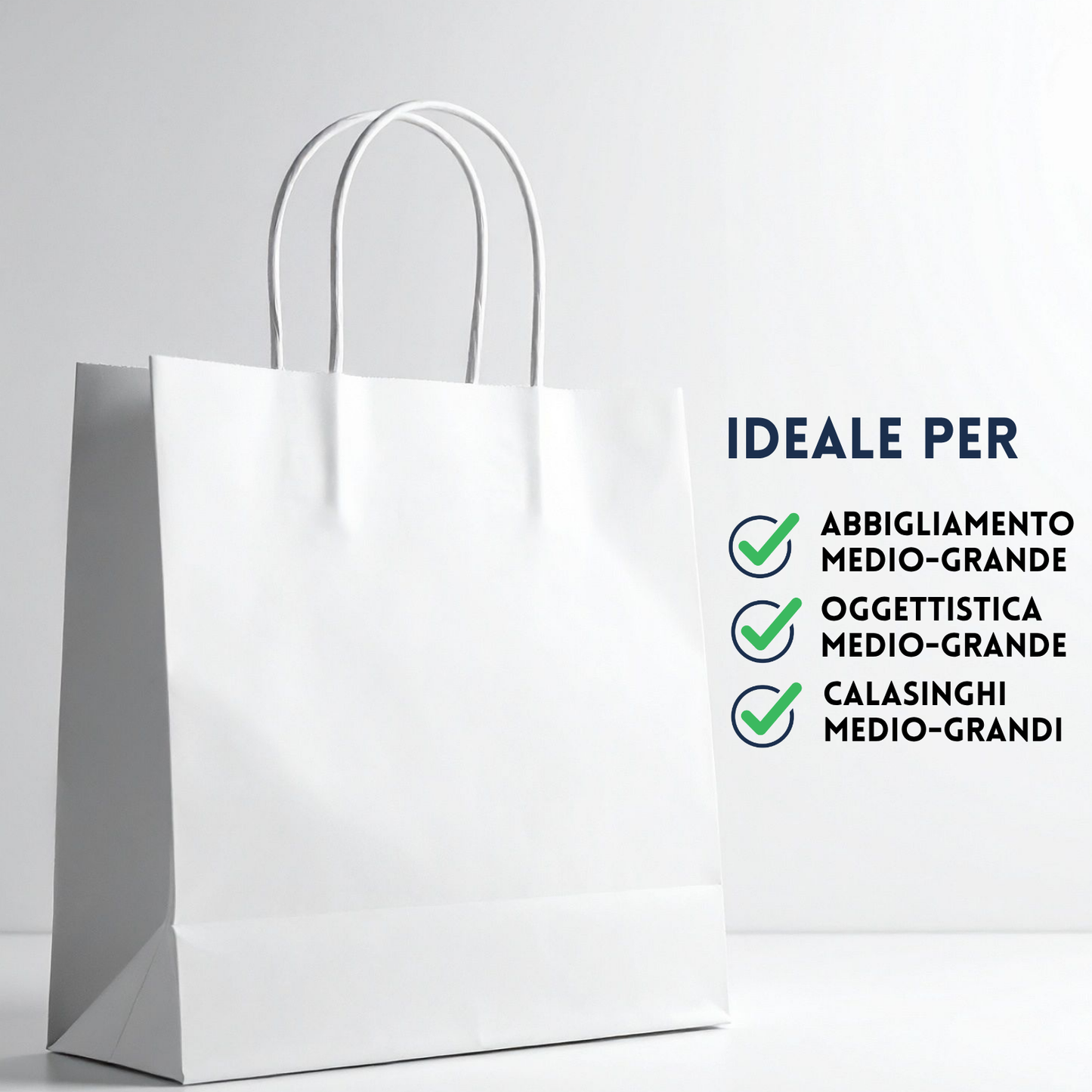 Shopper in carta personalizzate 36x41x12 cm | Cod. PG038