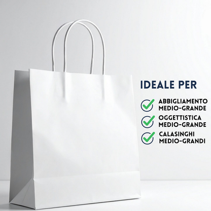 Shopper in carta personalizzate 36x41x12 cm | Cod. PG038