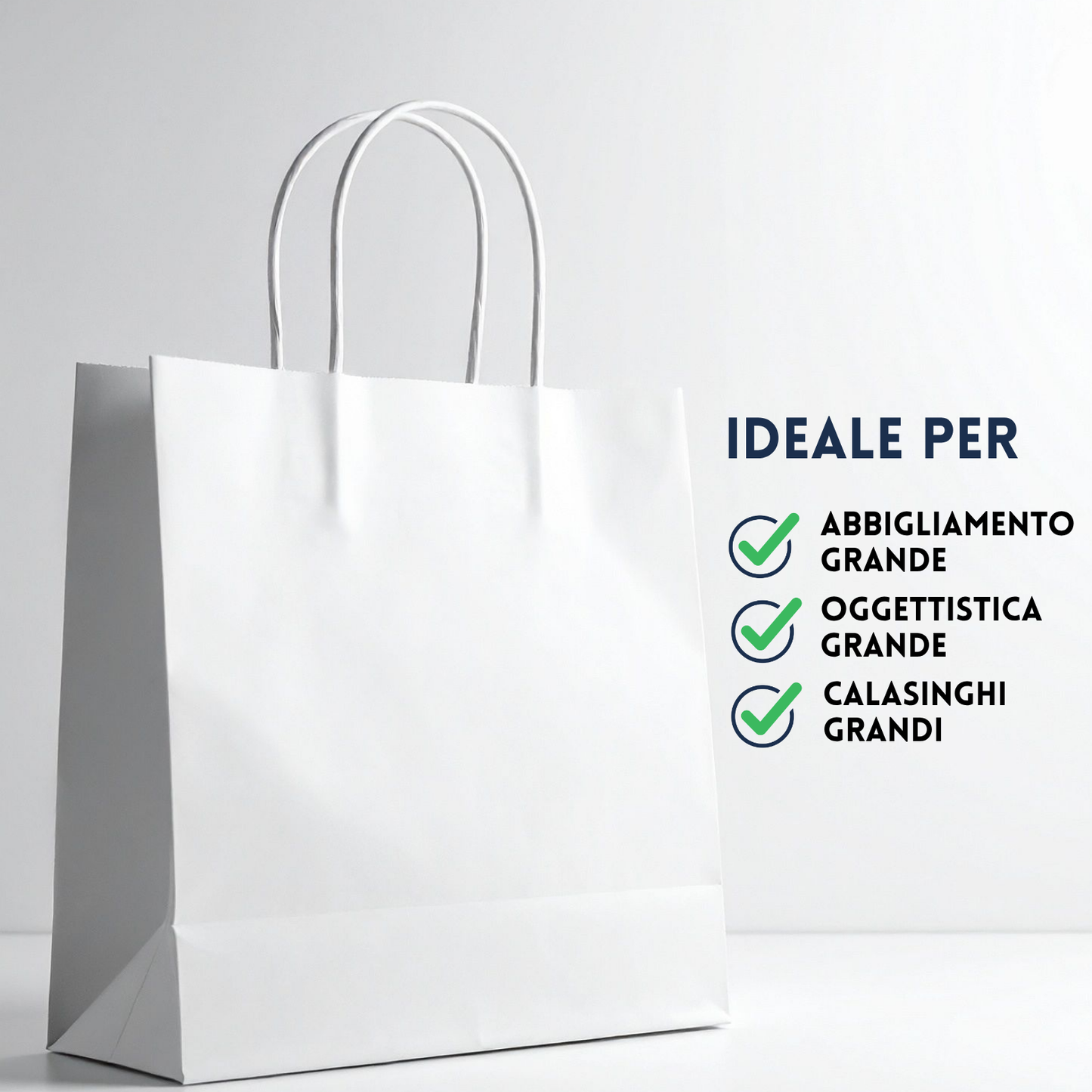 Shopper in carta personalizzate 54x48.5x14 cm | Cod. PG036