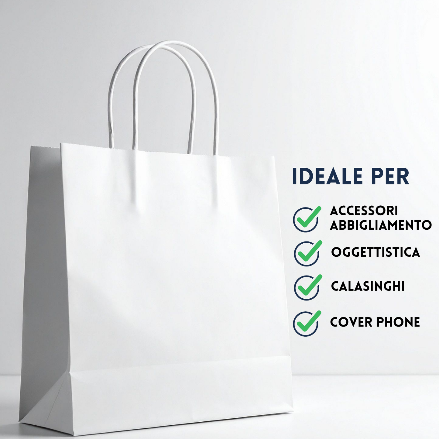 Shopper in carta personalizzate 24x10x32 cm | Cod. PG040