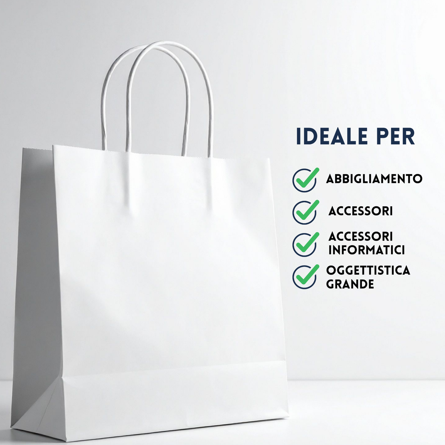 Shopper in carta personalizzate 28x40x10 cm | Cod. PG053