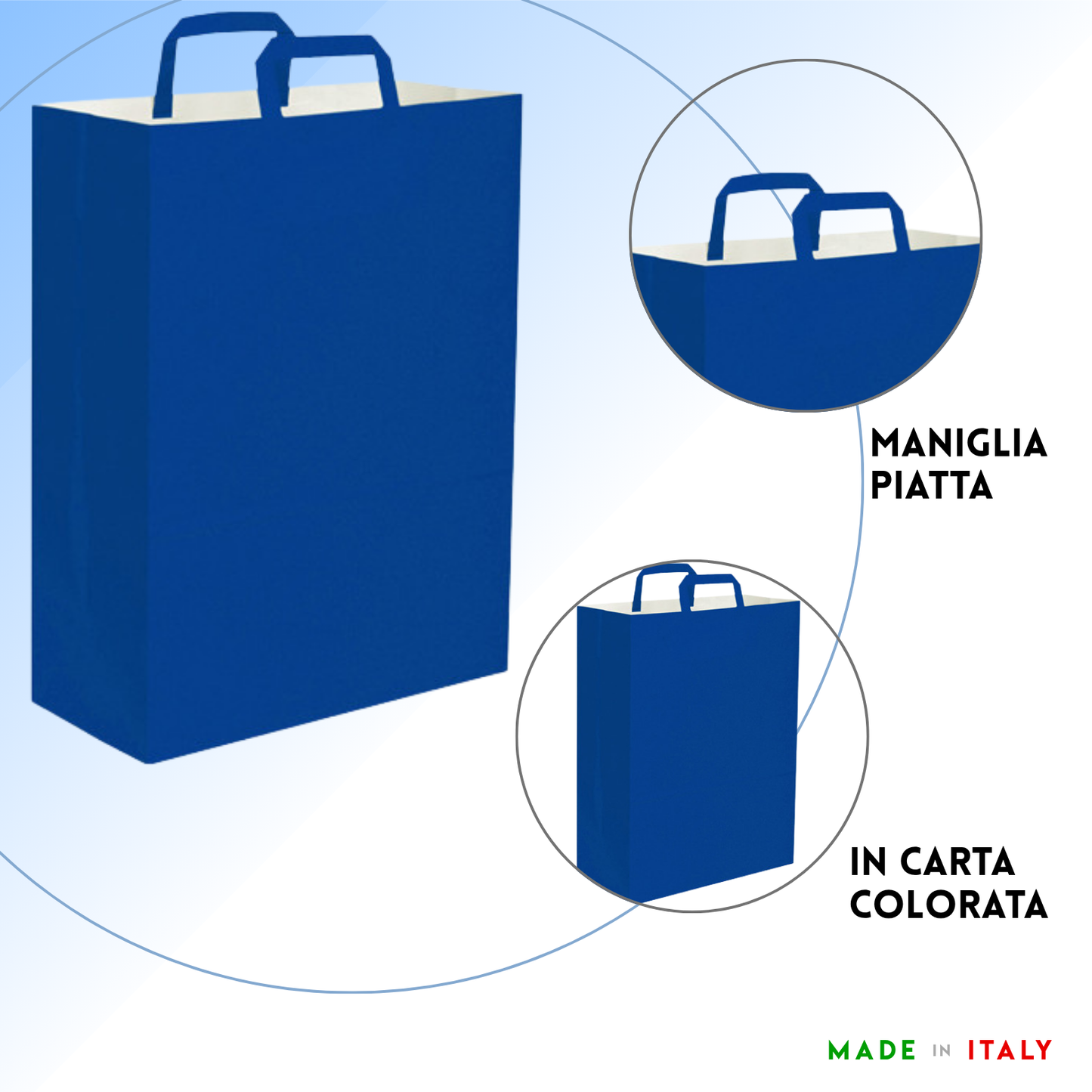 Shopper in carta personalizzate 45x48x15 cm | Cod. PG061