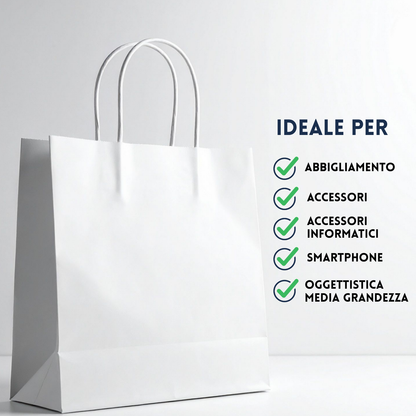 Shopper in carta personalizzate 24x32x10 cm | Cod. PG052