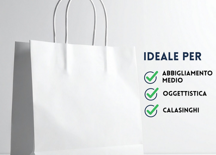 Shopper in carta personalizzate 28x40x10 cm | Cod. PG039