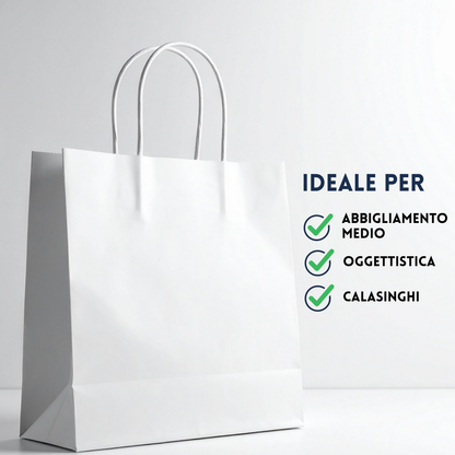Shopper in carta personalizzate 28x40x10 cm | Cod. PG039