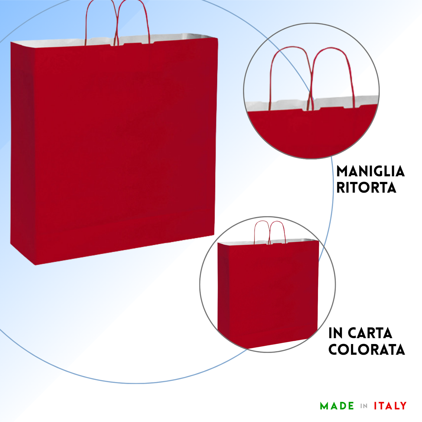 Shopper in carta personalizzate 45x48x20 cm | Cod. PG032