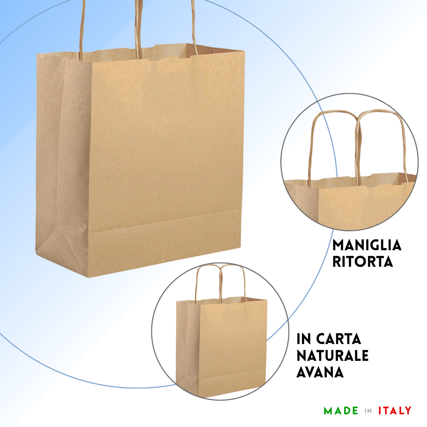 Shopper in carta personalizzate 36x41x12 cm | Cod. PG054