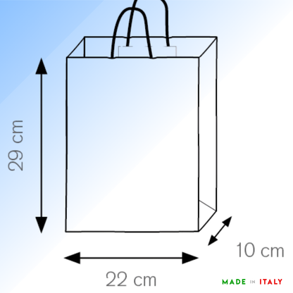 Shopper in carta personalizzate 22x29x10 cm | Cod. PG035