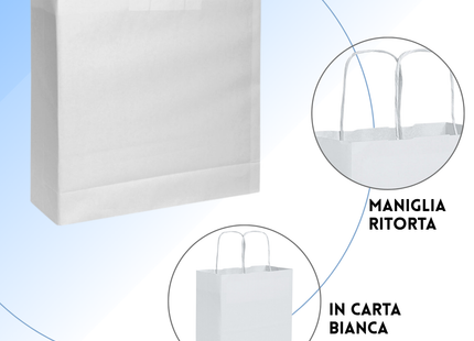 Shopper in carta personalizzate 45x48x20 cm | Cod. PG037