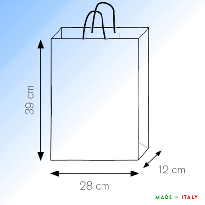 Shopper in carta personalizzate 28x39x12 cm | Cod. PG034