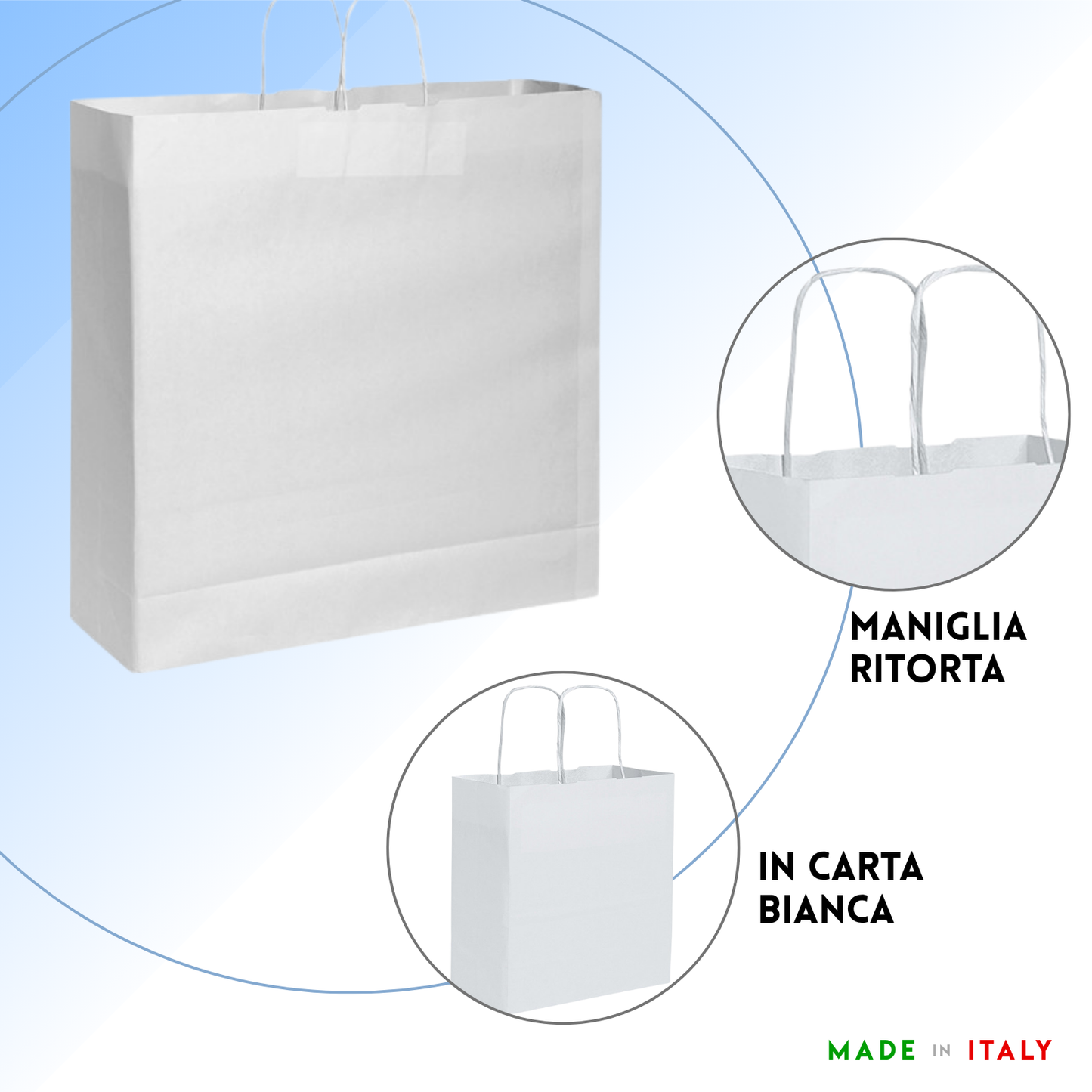 Shopper in carta personalizzate 54x48.5x14 cm | Cod. PG036