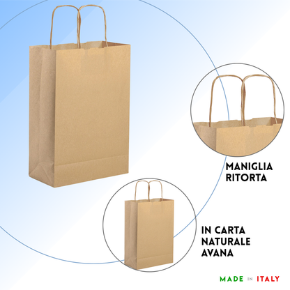 Shopper in carta personalizzate 24x32x10 cm | Cod. PG052