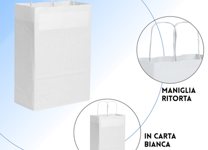 Shopper in carta personalizzate 24x10x32 cm | Cod. PG040