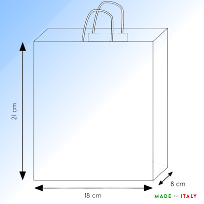 Shopper in carta personalizzate 18x8x21  cm | Cod. PG041
