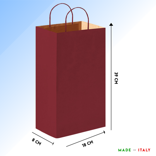 Shopper in carta personalizzate per bottiglie doppia 18x8x39 cm | Cod. PG016