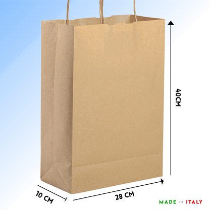 Shopper in carta personalizzate 28x40x10 cm | Cod. PG053