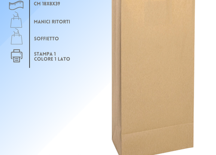 Shopper in carta personalizzate per bottiglie doppia 18x8x39 cm | Cod. PG021