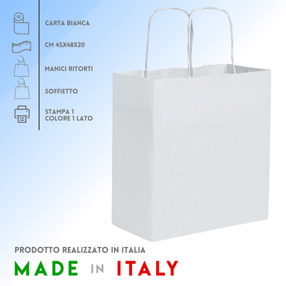 Shopper in carta personalizzate 45x48x20 cm | Cod. PG037