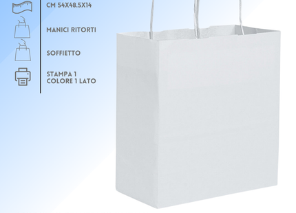 Shopper in carta personalizzate 54x48.5x14 cm | Cod. PG036