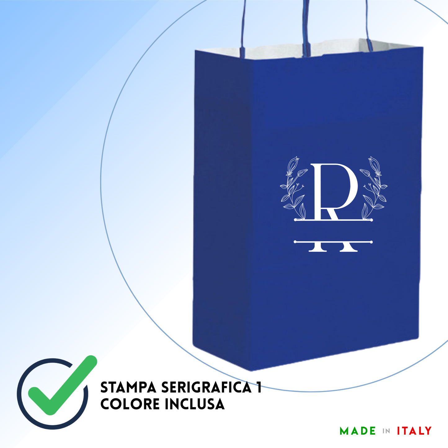 Shopper in carta personalizzate 28x39x12 cm | Cod. PG034