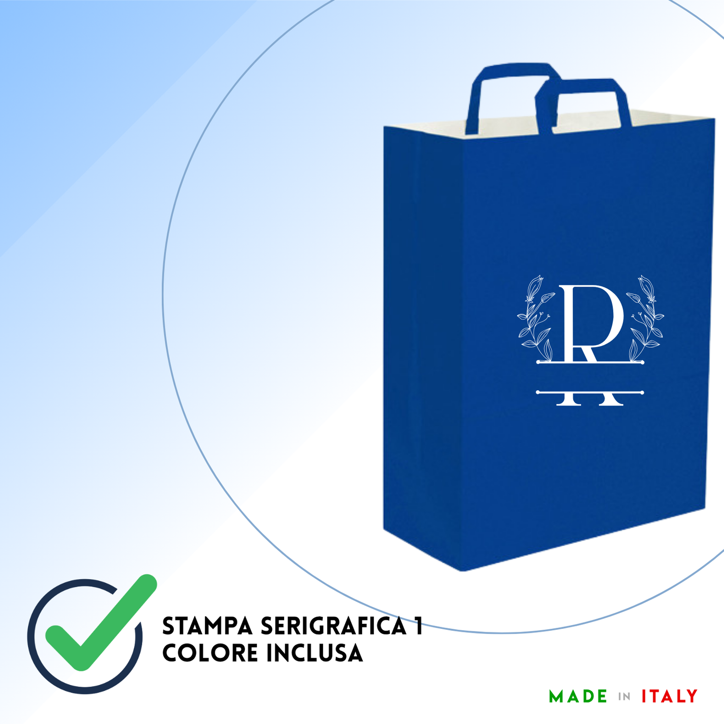 Shopper in carta personalizzate 45x48x15 cm | Cod. PG061