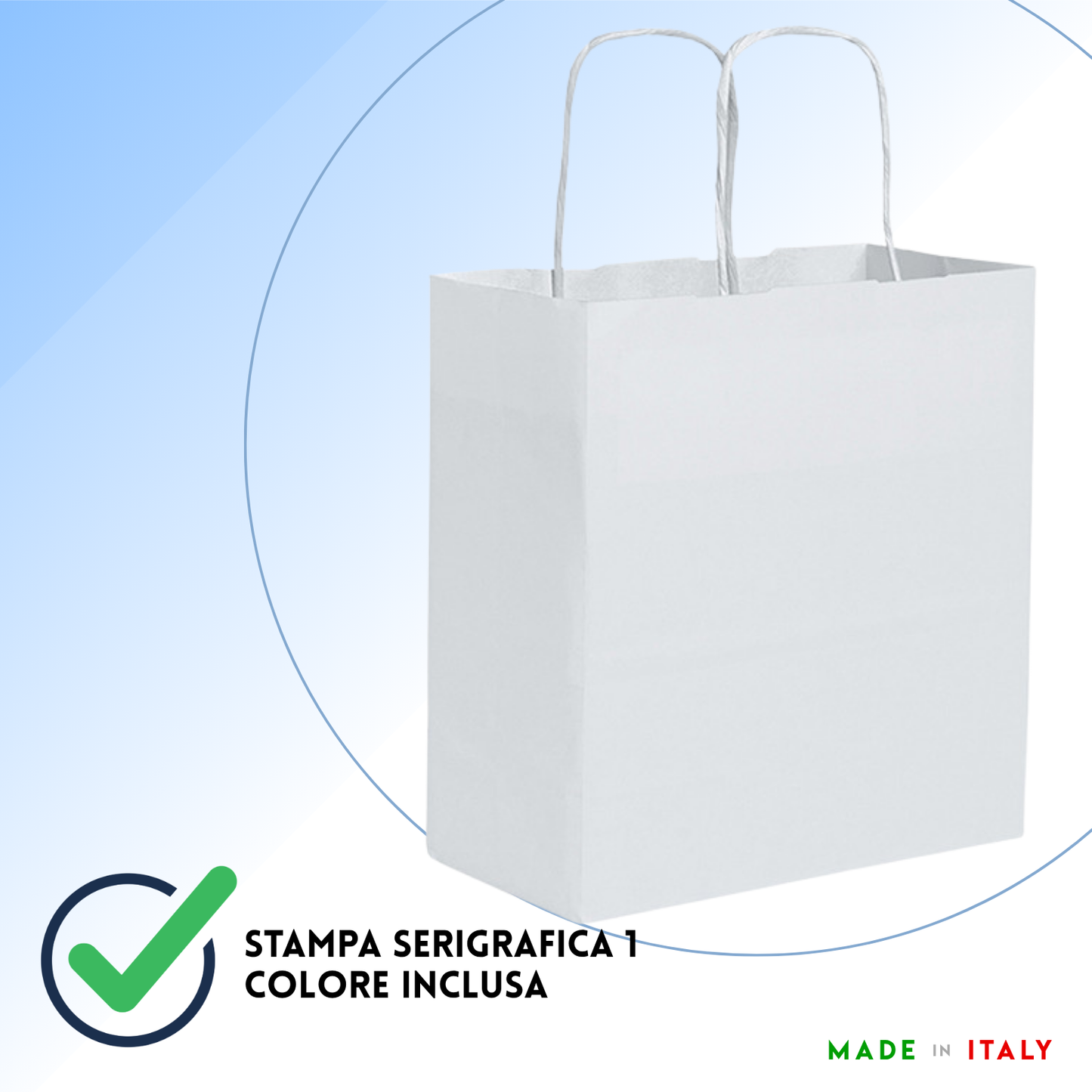 Shopper in carta personalizzate 18x8x21  cm | Cod. PG041