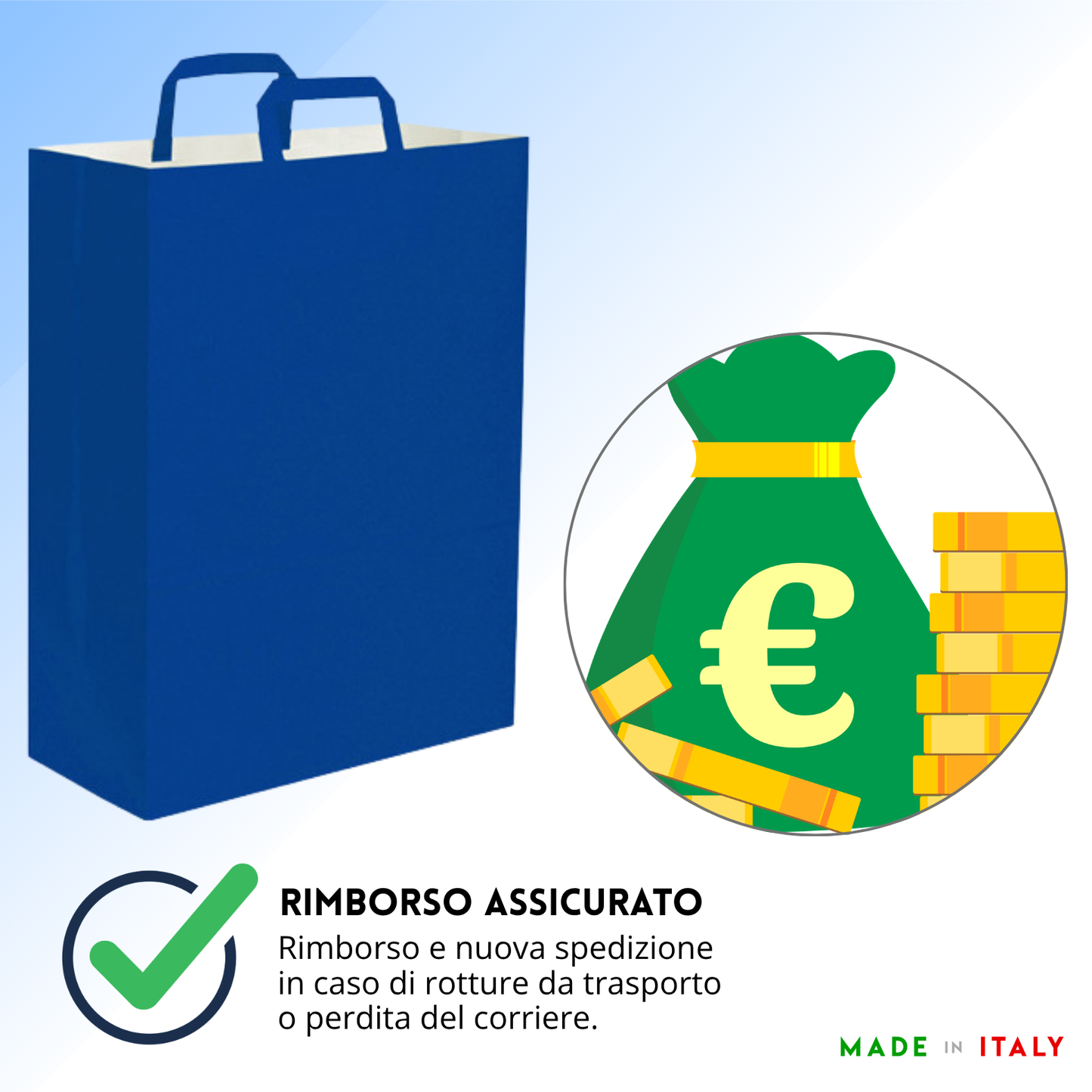 Shopper in carta personalizzate 45x48x15 cm | Cod. PG061