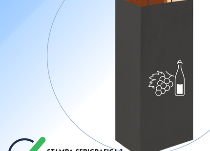 Shopper in carta personalizzate per bottiglie 14x8,5x39,5 cm | Cod. PG018